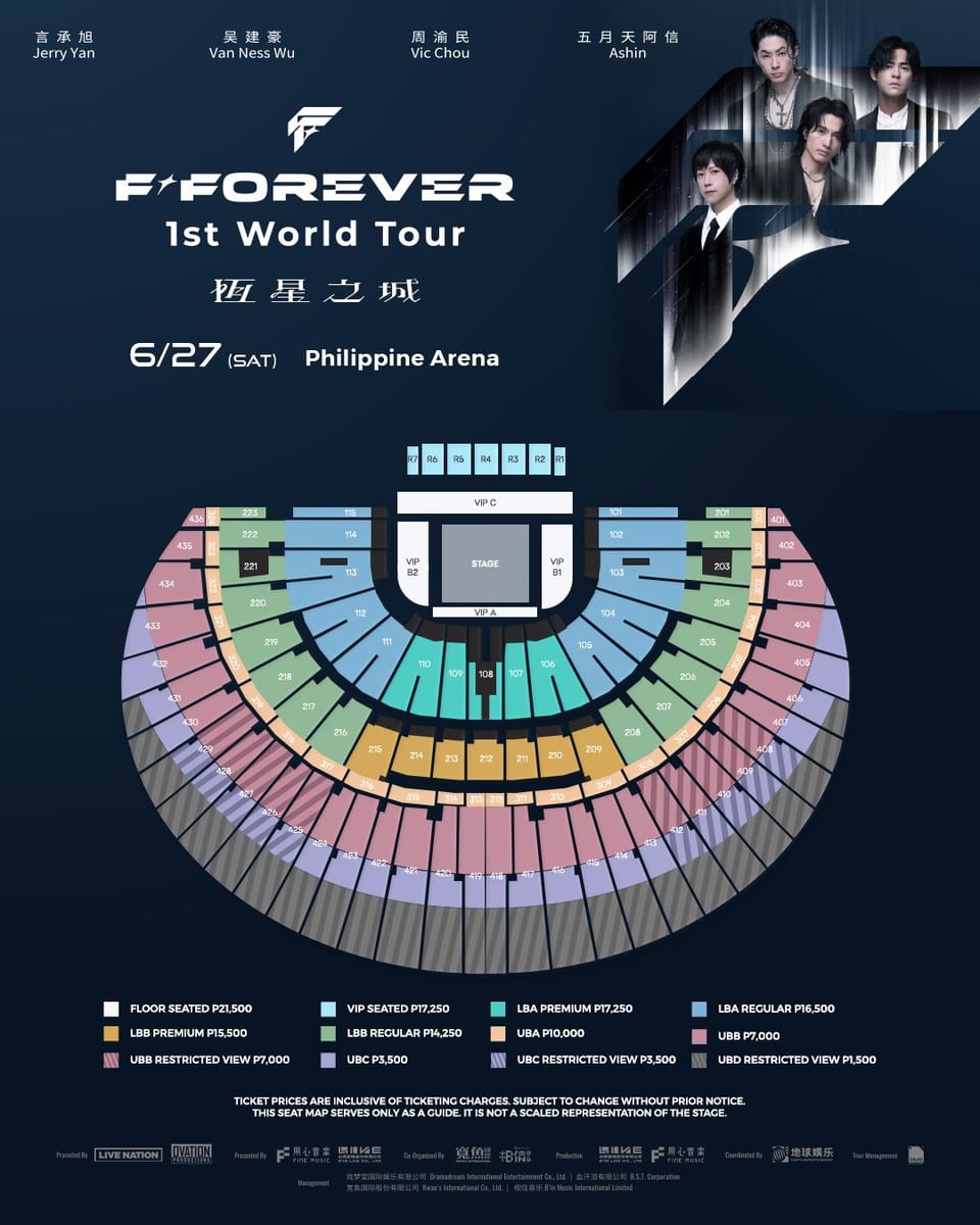 f4 fforever seat plan